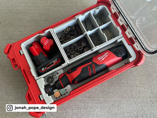 M12 Rotary tool (brushless) Insert for Compact Organiser By Jonah Pope Design