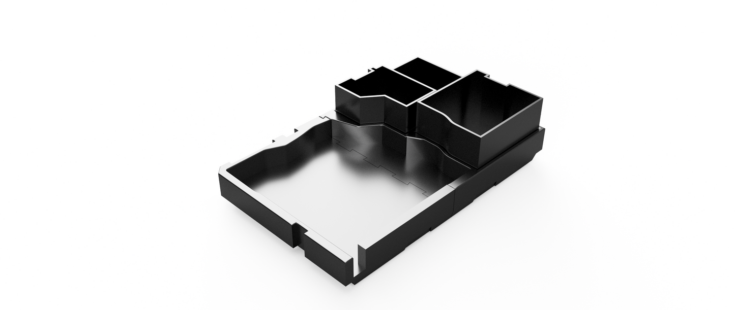 Milwaukee Packout 3-Drawer Tool Box Insert for M12 Stapler by Stackout3D