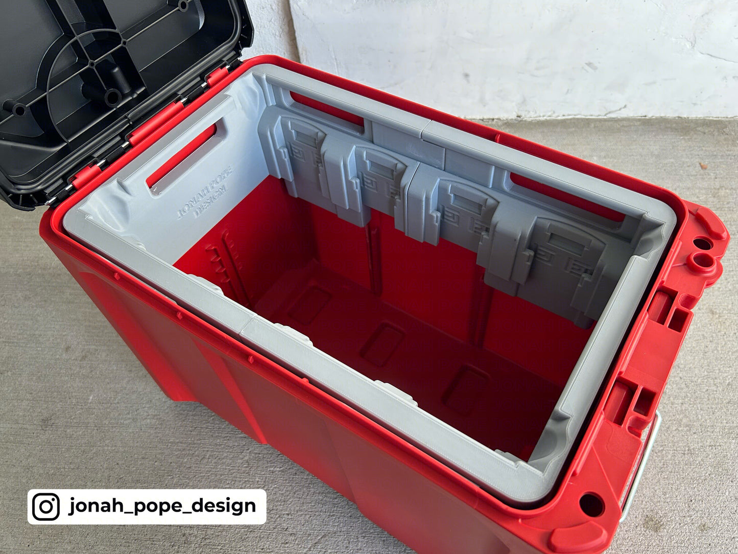 Dewalt 18V XR battery insert for Packout Compact Tool Box by Jonah Pope Design