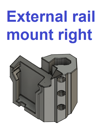 Rail Mount M18 Milwaukee Battery Holder By Louis Hepburn