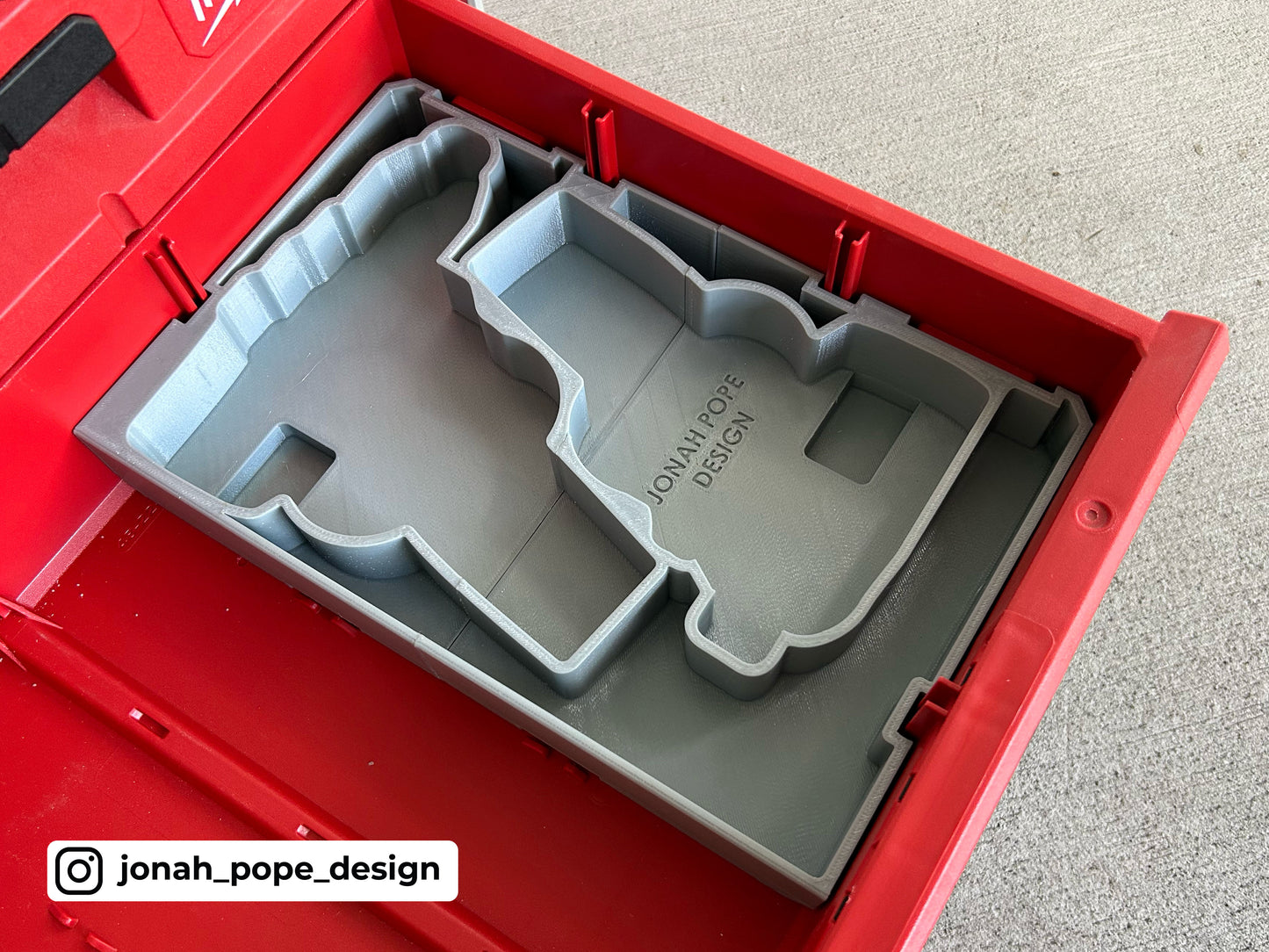 M12 Drill Gen 2 & Surge Impact Insert for Milwaukee Packout 2/3 Draw By Jonah Pope Design