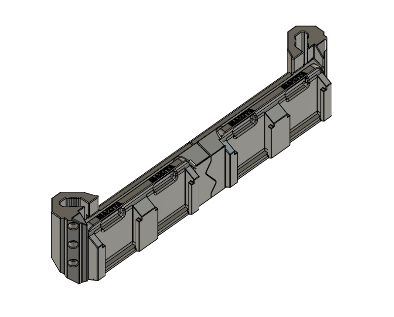 Rail Mount Makita 18V Battery Holder x4 By Louis Hepburn
