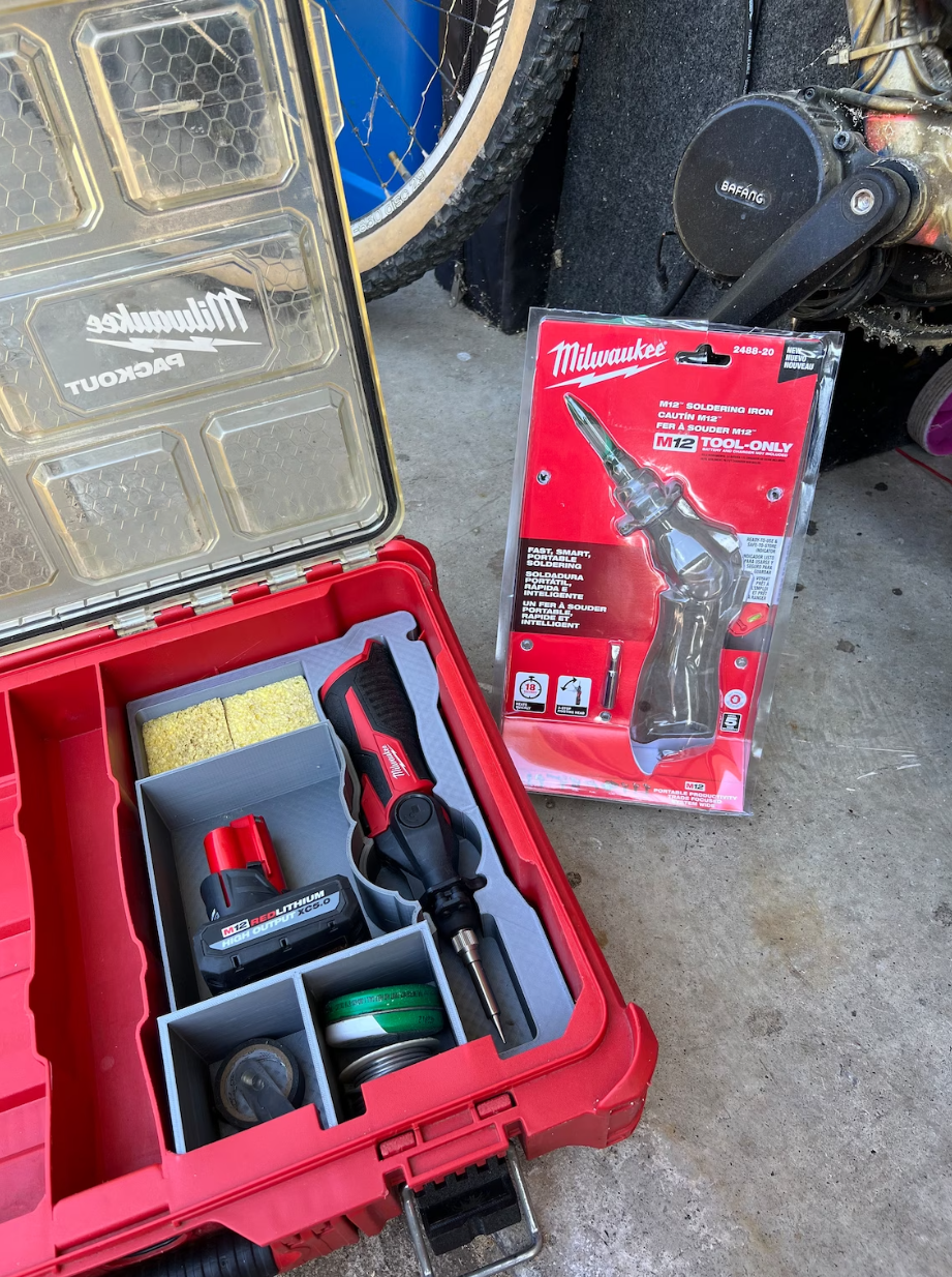 M12 Soldering Iron for Packout Organizer By Stackout3D