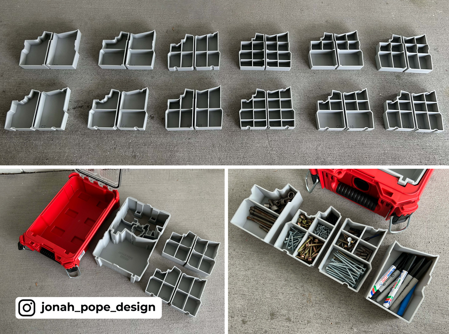 M12 Install Driver V2 Storage for Compact Organizer By Jonah Pope Design