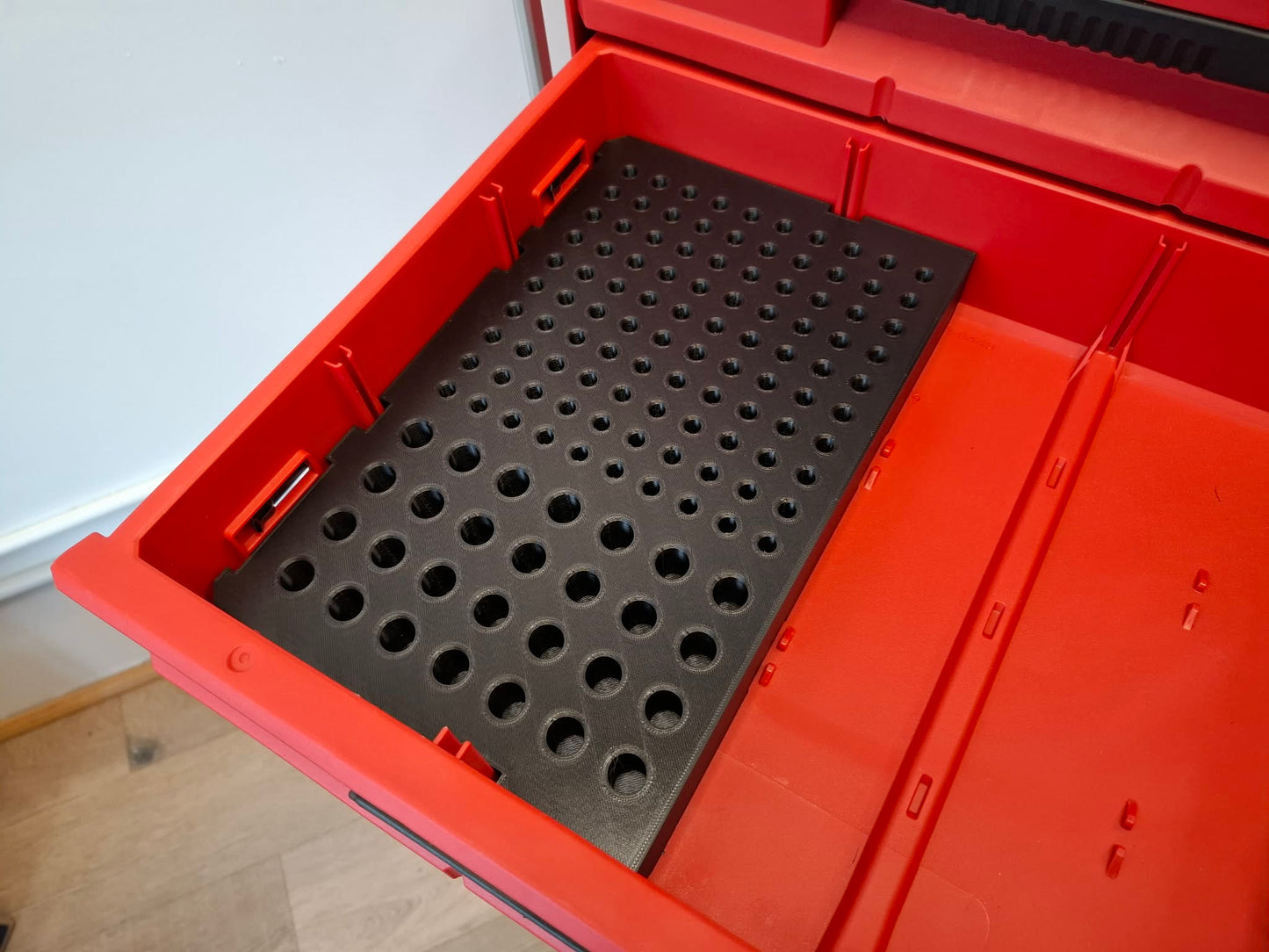 Router bit insert for Milwaukee packout 2 and 3 drawer