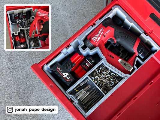 M12 Install Driver for Milwaukee Packout 2/3 Drawer By Jonah Pope Design