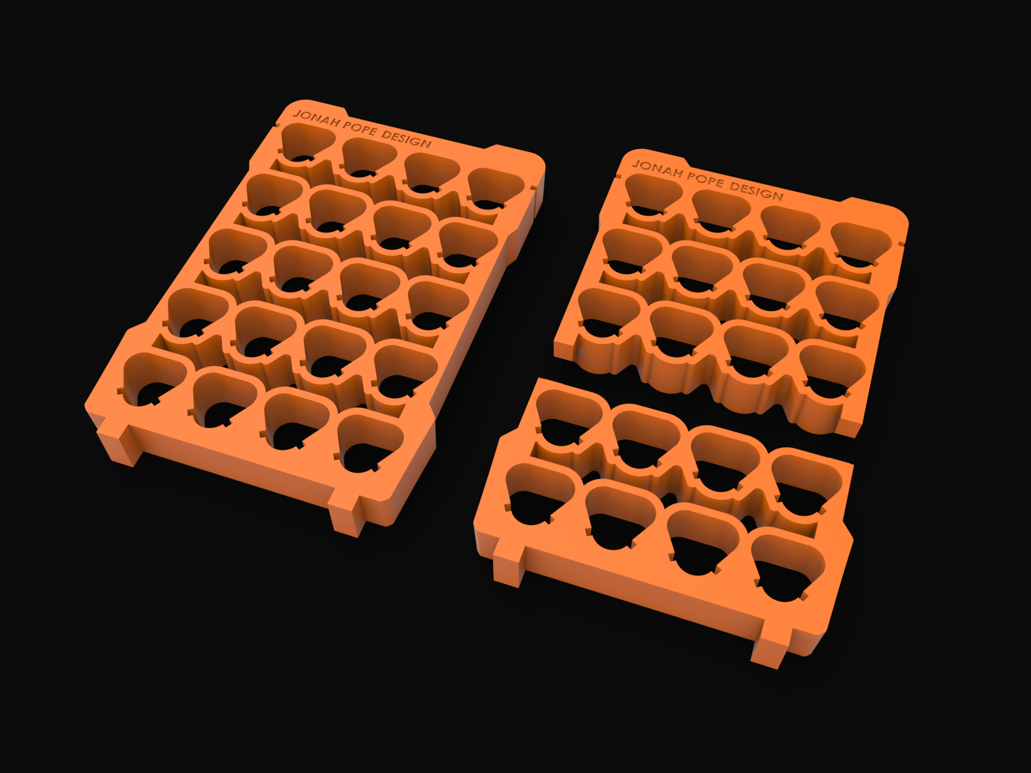 M12 Battery Rack Insert for Compact Organiser By Jonah Pope Design