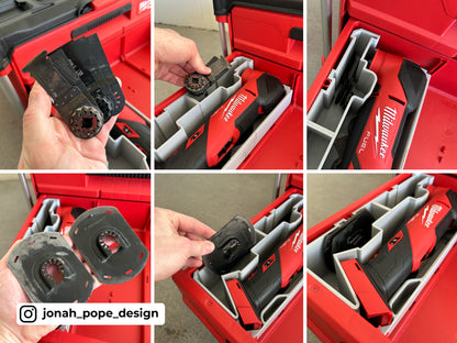 M18 Multi-tool Fuel insert for Milwaukee Packout 2/3 Draw By Jonah Pope Design