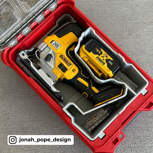 Dewalt Barrel Jigsaw Insert  for Compact Organiser By Jonah Pope Design