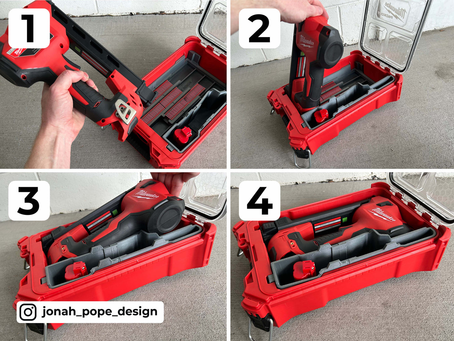 M12 Cable Stapler Compact Organiser