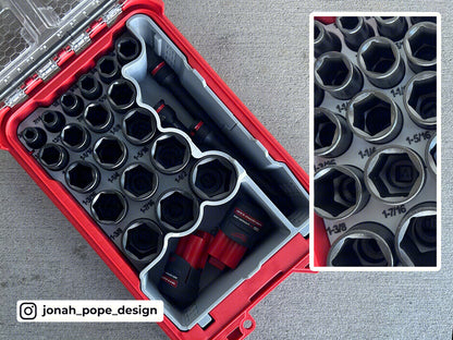 Shockwave SAE socket set insert for Compact Organiser by Jonah Pope Design