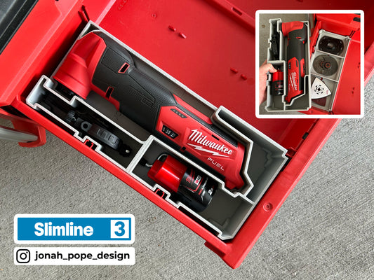M12 Multitool Fuel for Milwaukee Packout 2/3 Draw By Jonah Pope Design