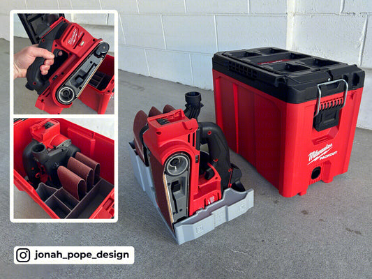 M18 Belt sander insert for Packout Compact Tool Box by Jonah Pope Design