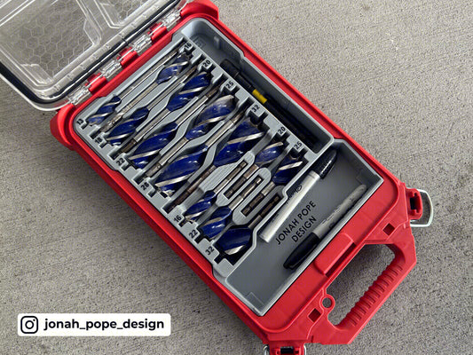 Irwin speedbor set insert for Compact Organiser by Jonah Pope Design