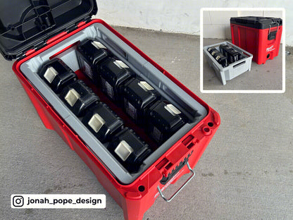 Makita battery insert for Packout Compact Tool Box by Jonah Pope Design