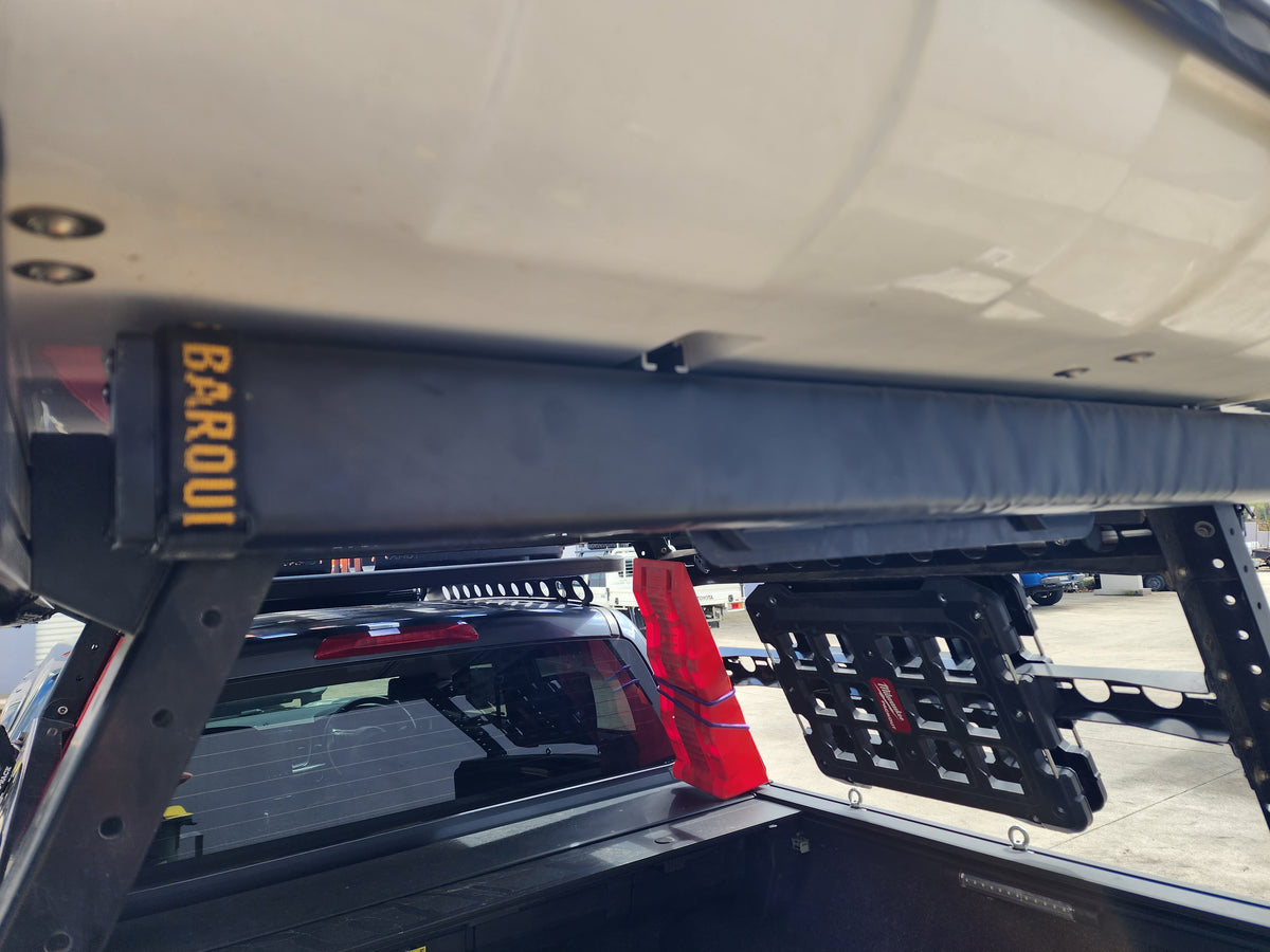 Rear Awning Mount Mod for Ozroo Style Tub Rack – Tradie Mods