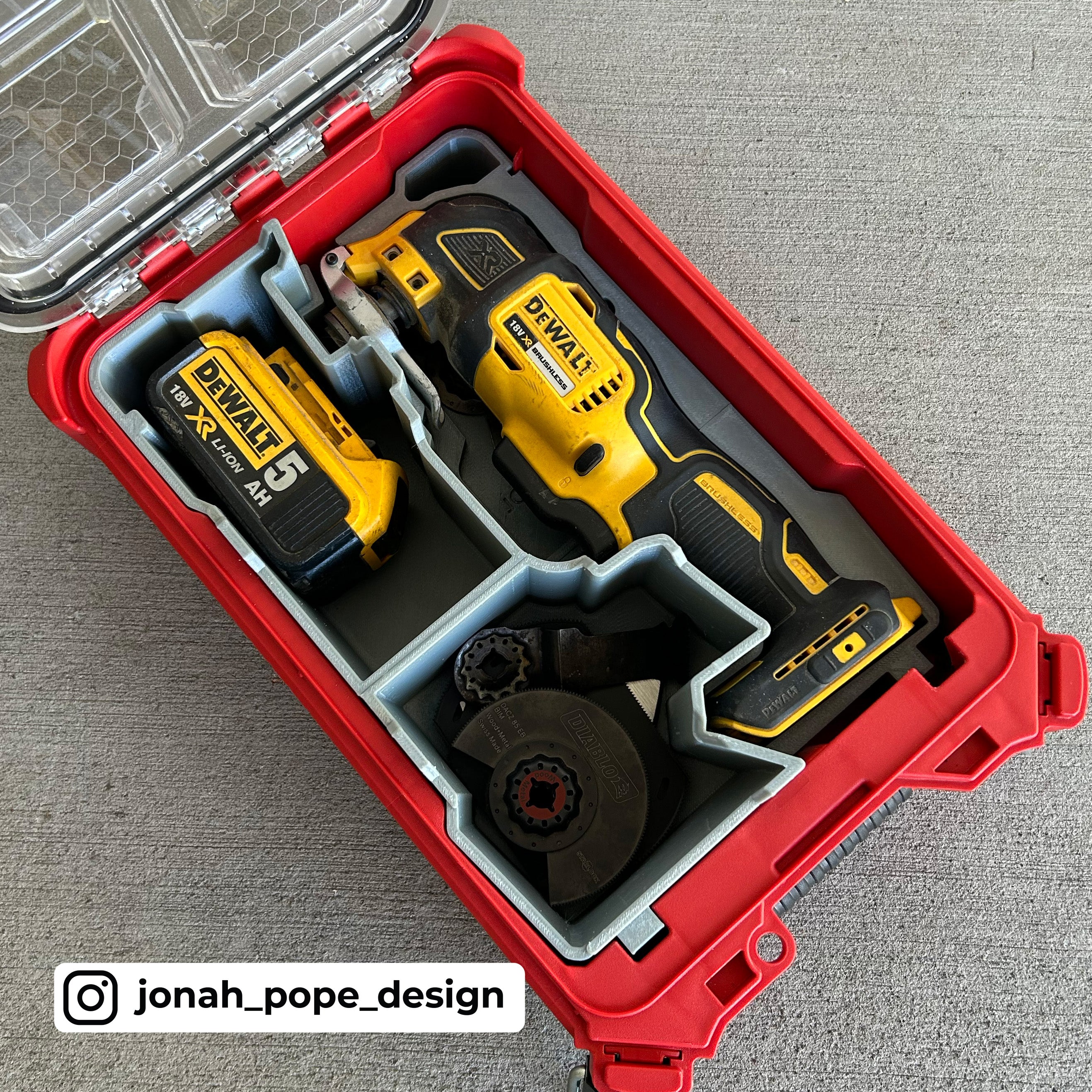 Multiple Inserts Tools Dewalt Multi-Tool Insert for Compact Organiser By Jonah Pope Design ...