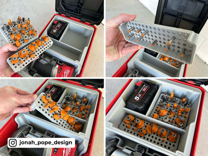 M18 Router Insert for Packout Compact Tool Box By Jonah Pope Design