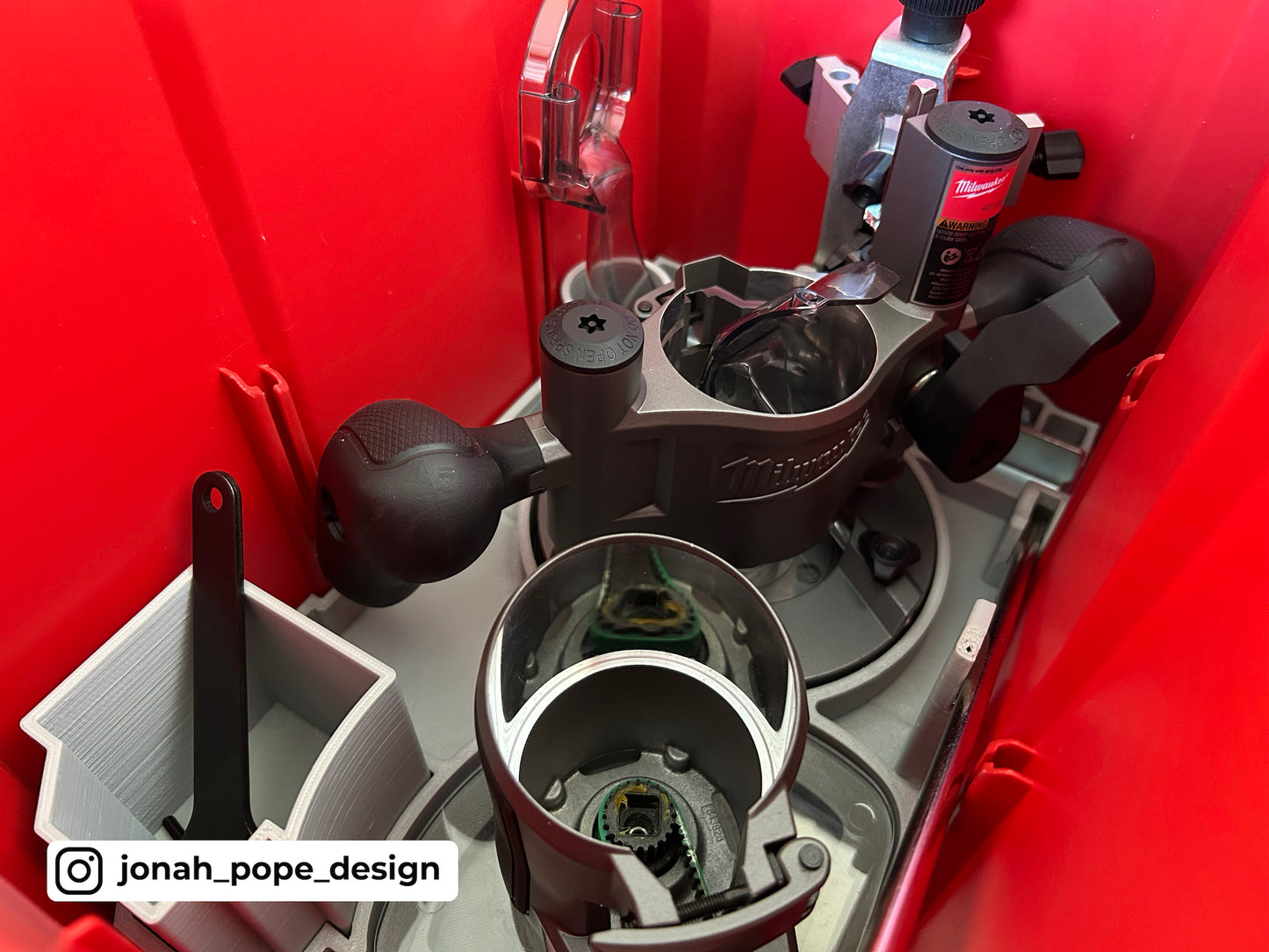 M18 Router Insert for Packout Compact Tool Box By Jonah Pope Design