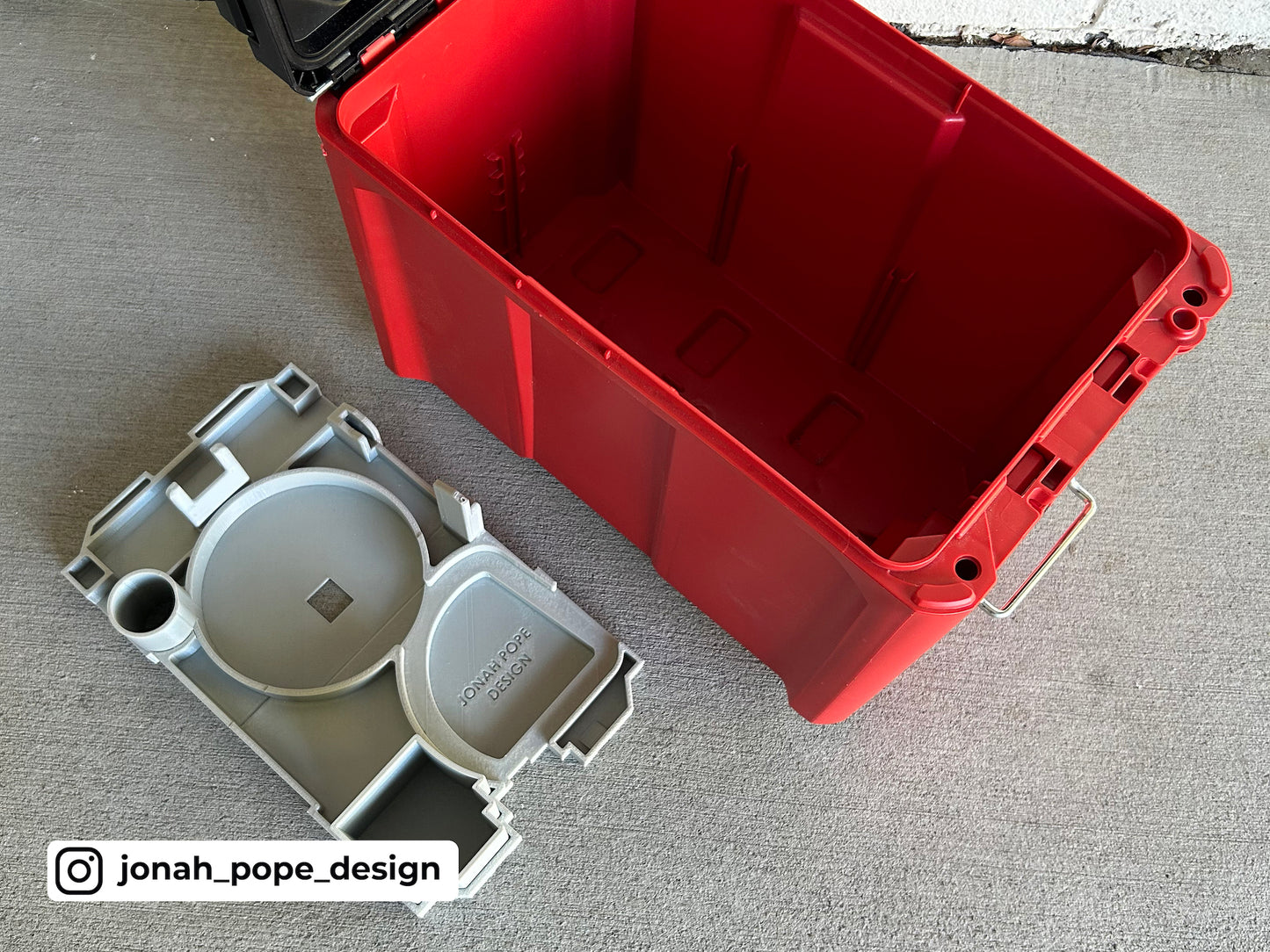 M18 Router Insert for Packout Compact Tool Box By Jonah Pope Design