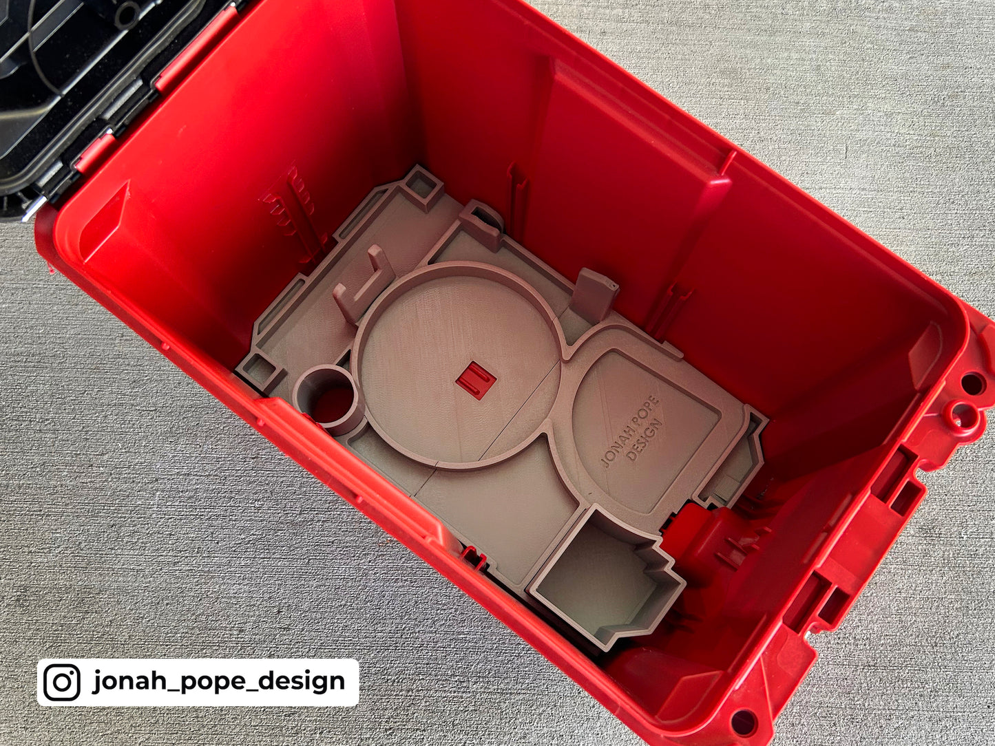 M18 Router Insert for Packout Compact Tool Box By Jonah Pope Design