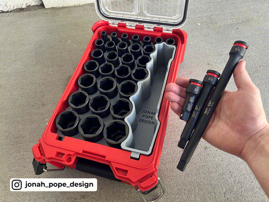 Shockwave METRIC socket set insert for Compact Organiser by Jonah Pope Design