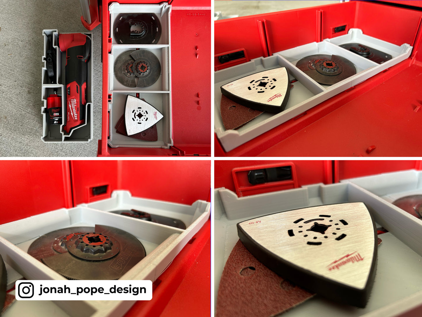 M12 Multitool Fuel for Milwaukee Packout 2/3 Draw By Jonah Pope Design