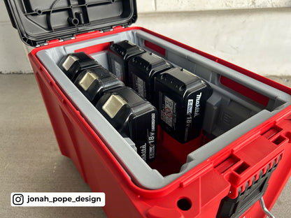 Makita battery insert for Packout Compact Tool Box by Jonah Pope Design
