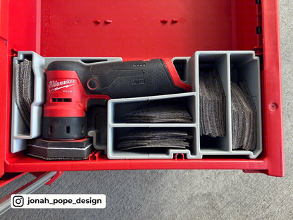 M12 Orbital Detail Sander Drawer insert by Jonah Pope Design