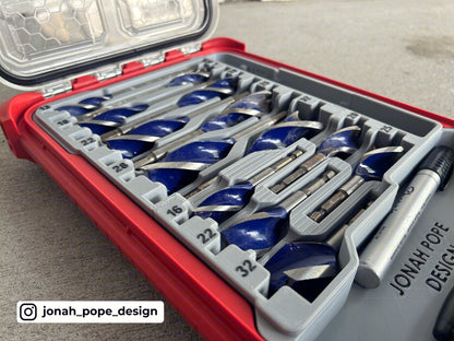 Irwin speedbor set insert for Compact Organiser by Jonah Pope Design