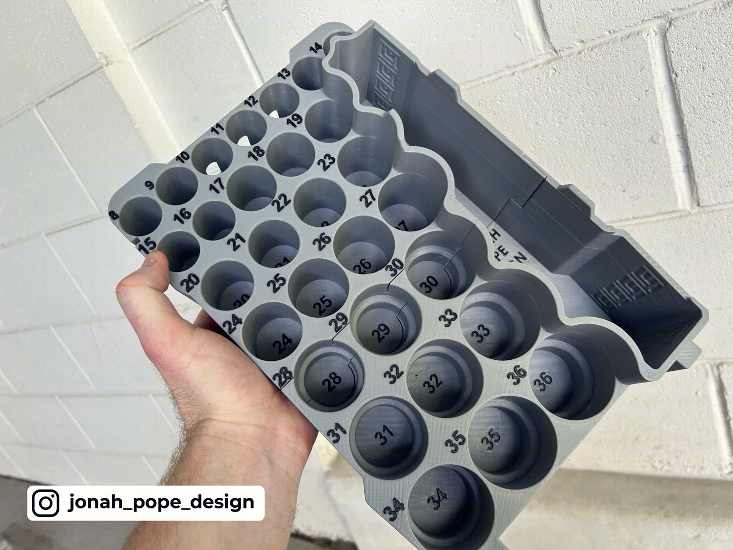 Shockwave METRIC socket set insert for Compact Organiser by Jonah Pope Design