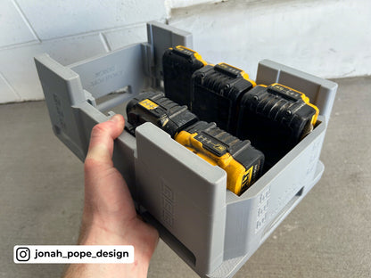 Dewalt 18V XR battery insert for Packout Compact Tool Box by Jonah Pope Design