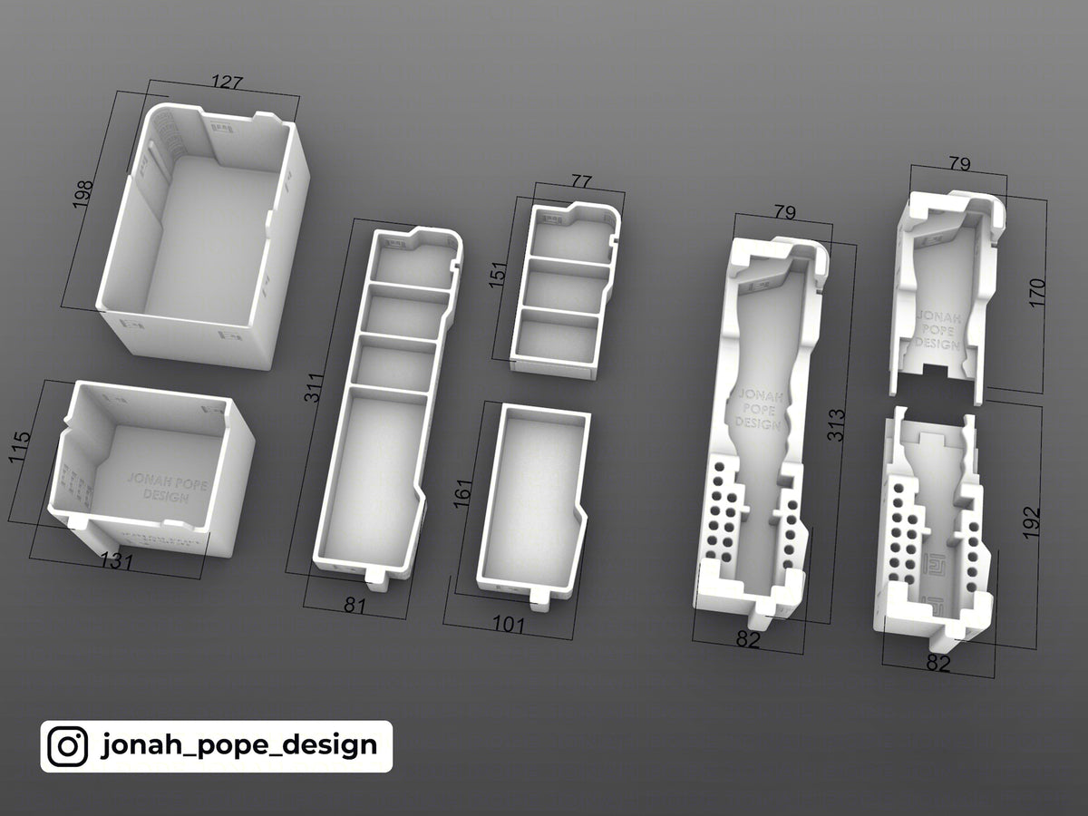 M12 Soldering Iron Insert for Compact Organiser by Jonah Pope Design