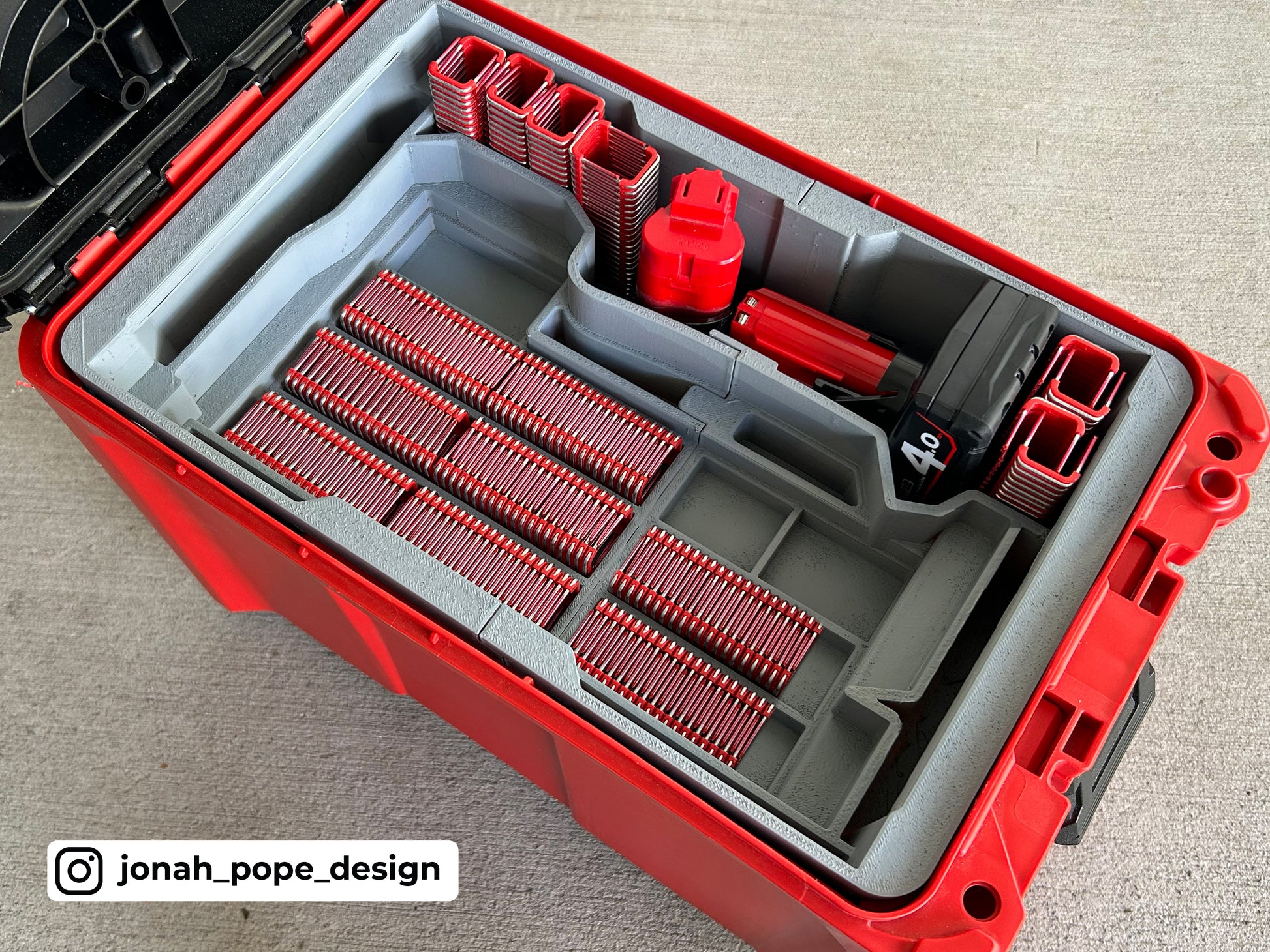M12 Cable Stapler Insert for Packout Compact Tool Box By Jonah
