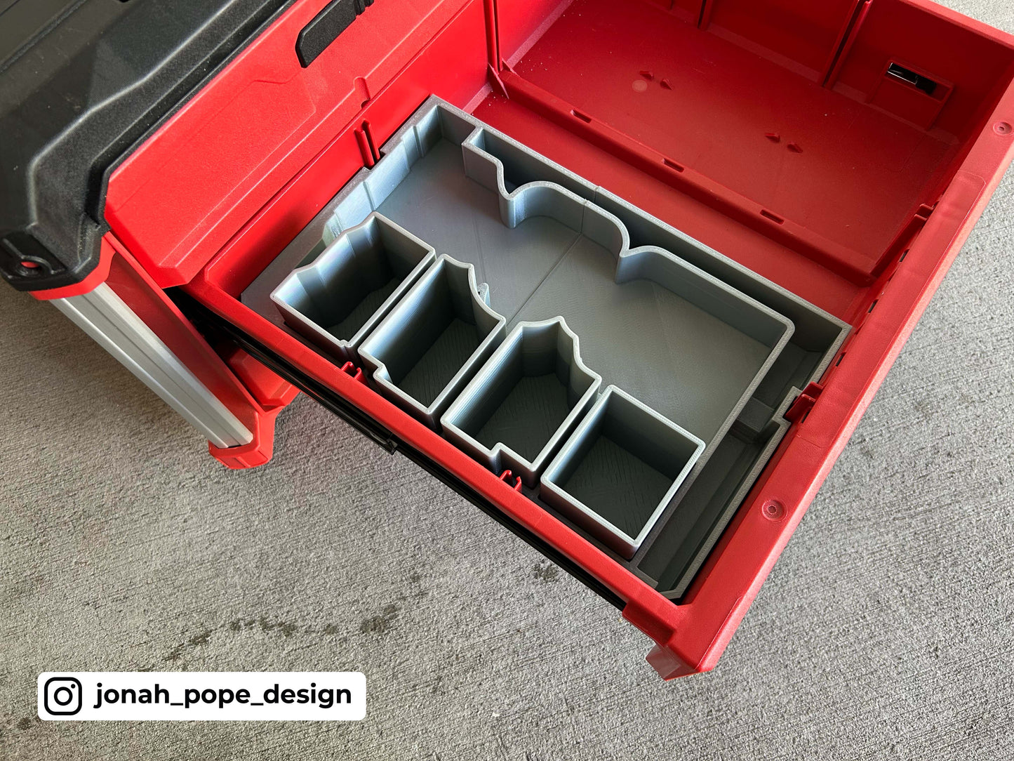 M12 Rivet Gun Draw Insert for Milwaukee Packout 2/3 Draw By Jonah Pope Design