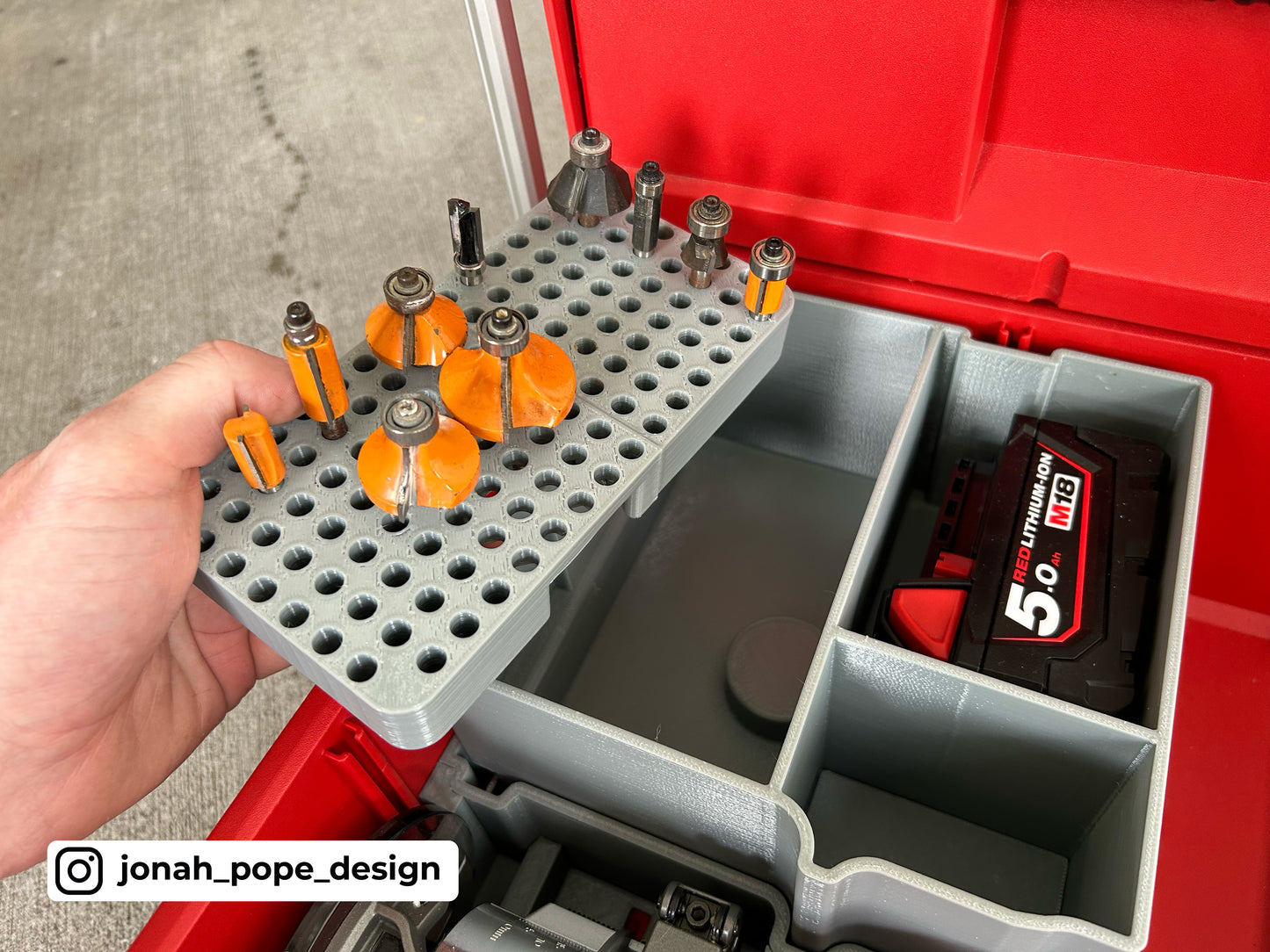 M18 Router Insert For 2/3 Draw By Jonah Pope Design