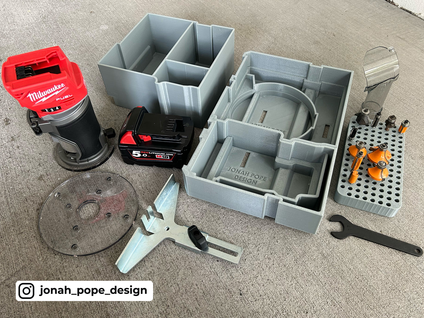 M18 Router Insert For 2/3 Draw By Jonah Pope Design