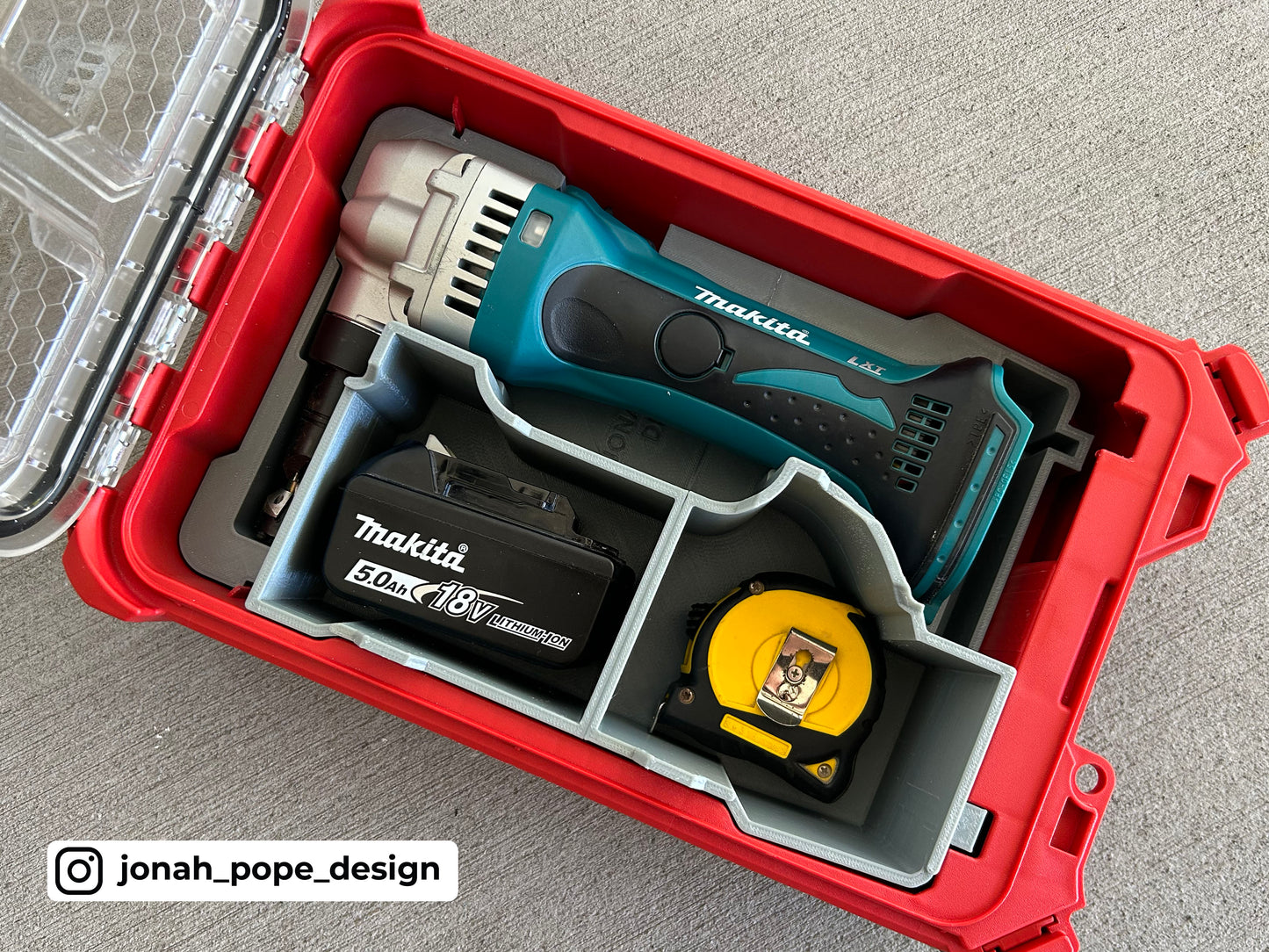 Makita Nibbler Insert for Compact Organiser By Jonah Pope Design