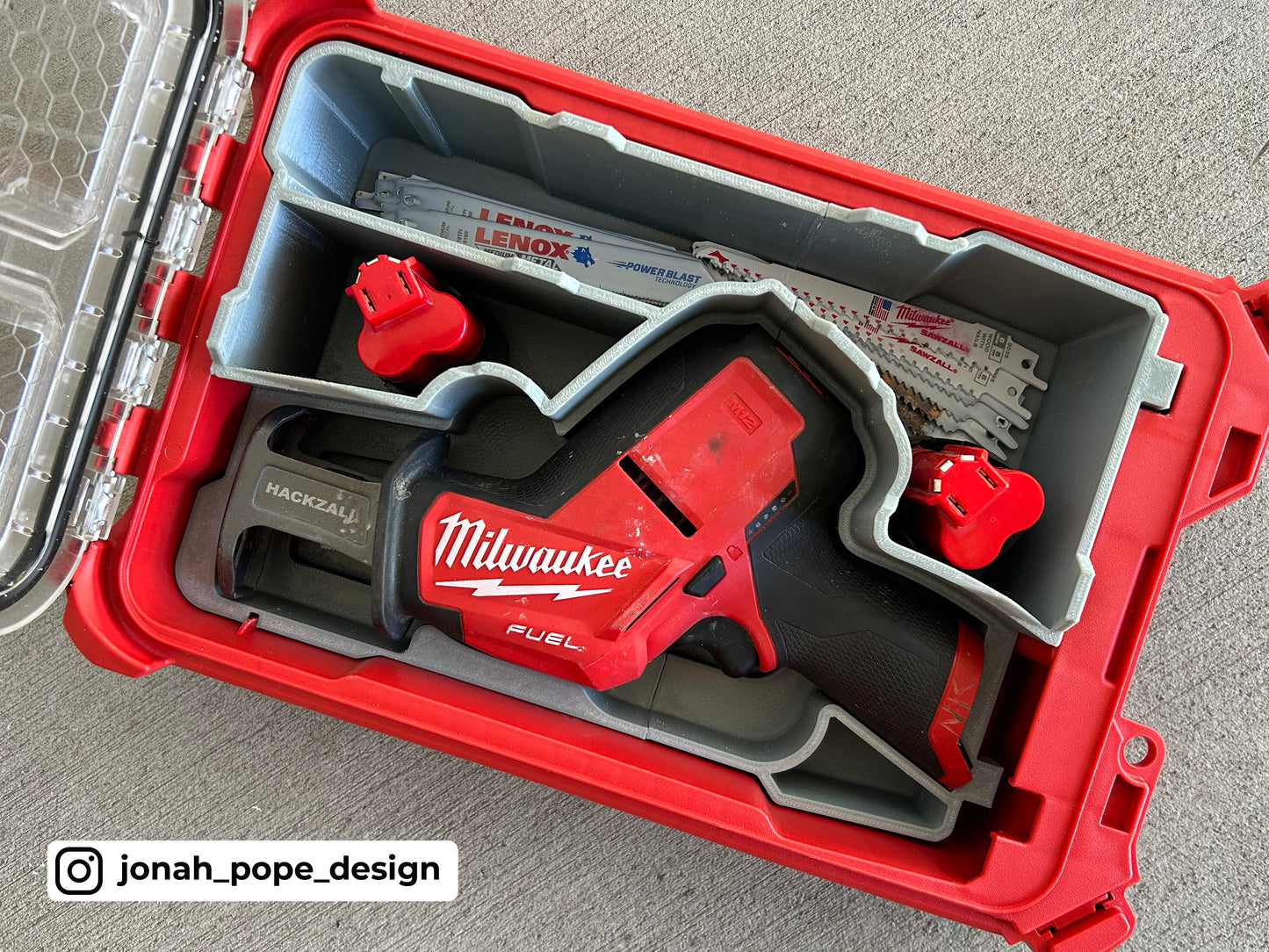 M12 Hackzall Insert for Compact Organiser By Jonah Pope Design