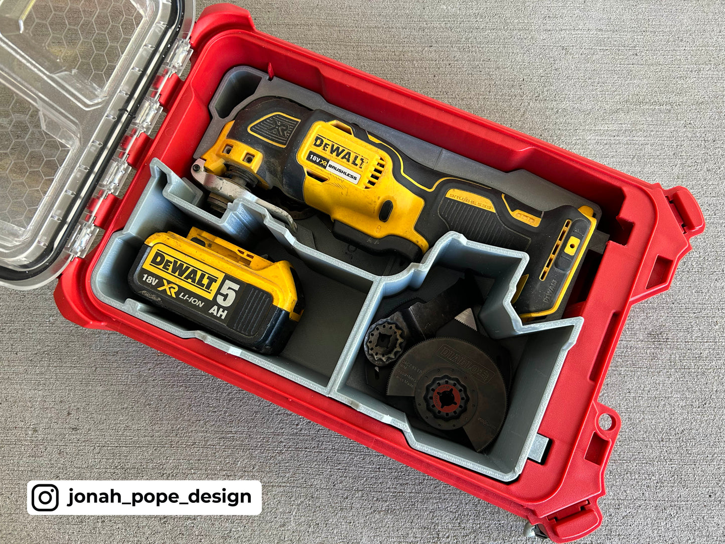 Dewalt Multi-Tool Insert  for Compact Organiser By Jonah Pope Design