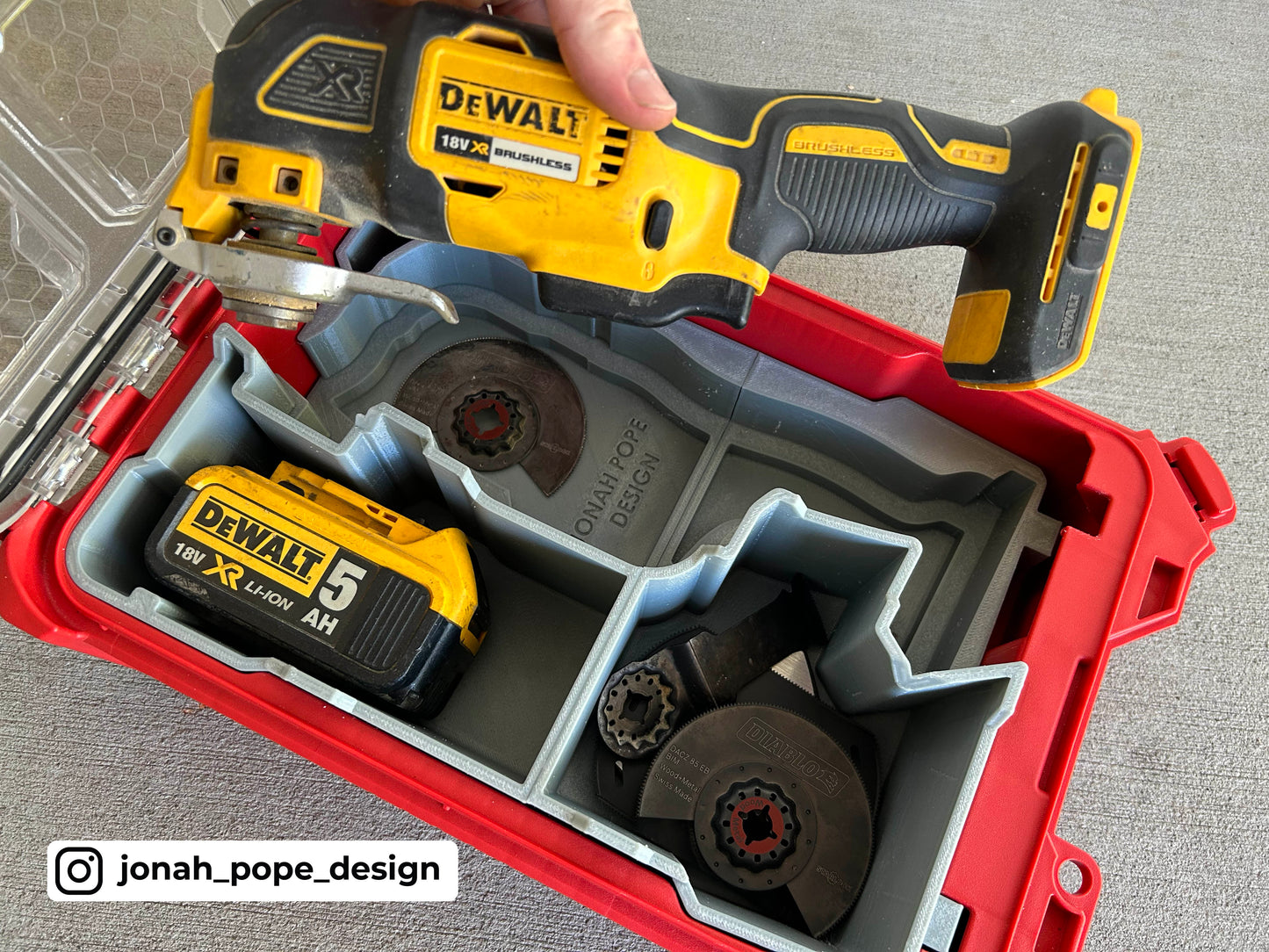 Dewalt Multi-Tool Insert  for Compact Organiser By Jonah Pope Design