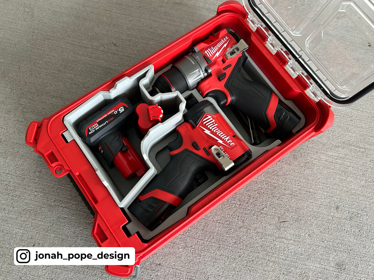 M12 Gen 3 Drill & Impact Insert for Compact Organiser By Jonah Pope Design