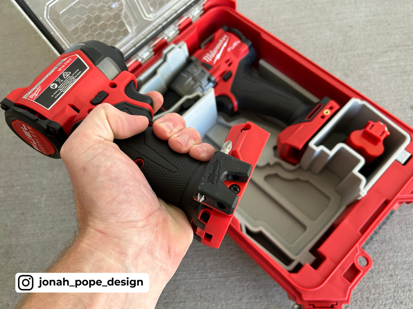M18 Gen 4 Drill & Impact Organiser By Jonah Pope Design