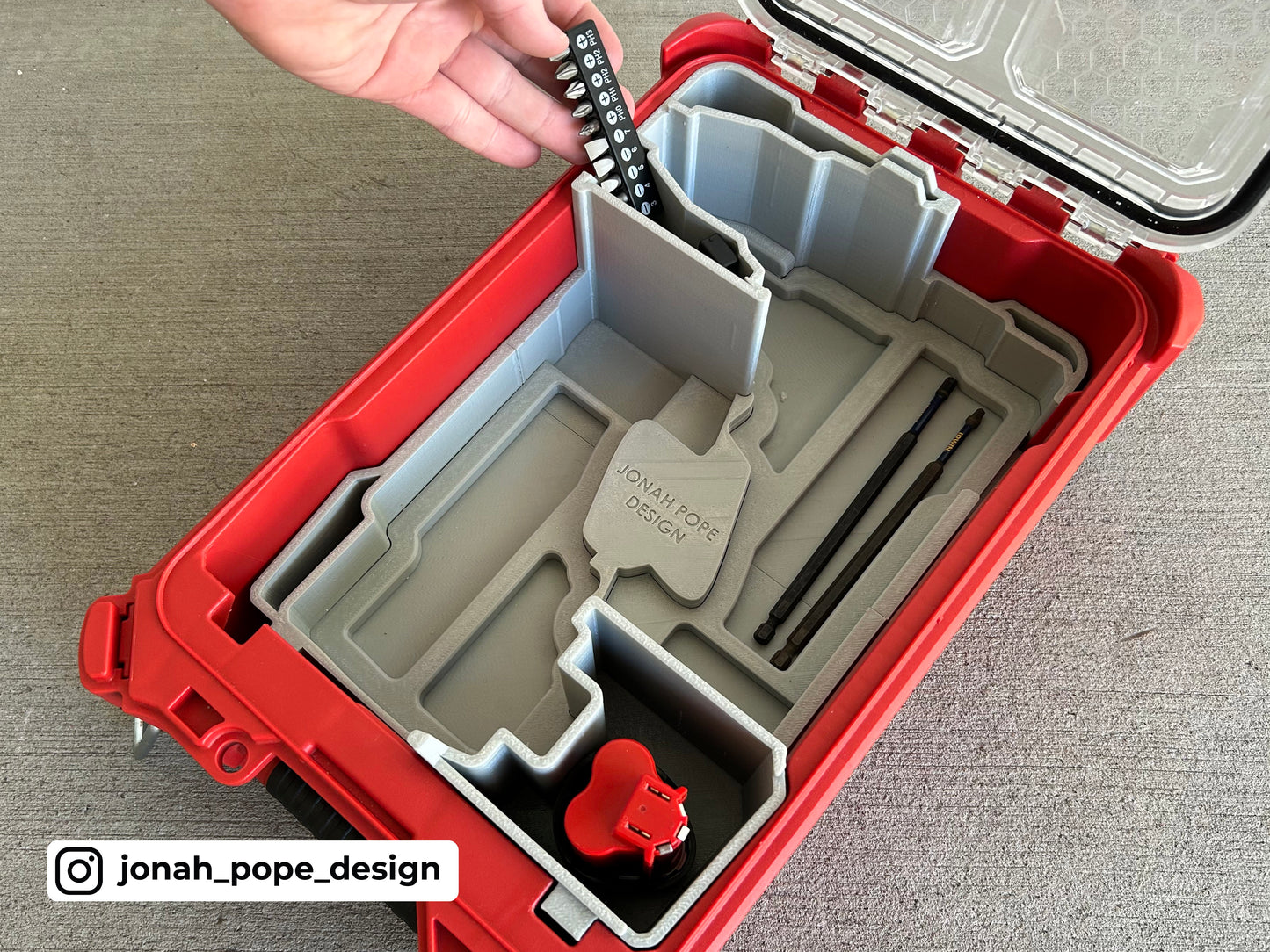 M18 Gen 4 Drill & Impact Organiser By Jonah Pope Design