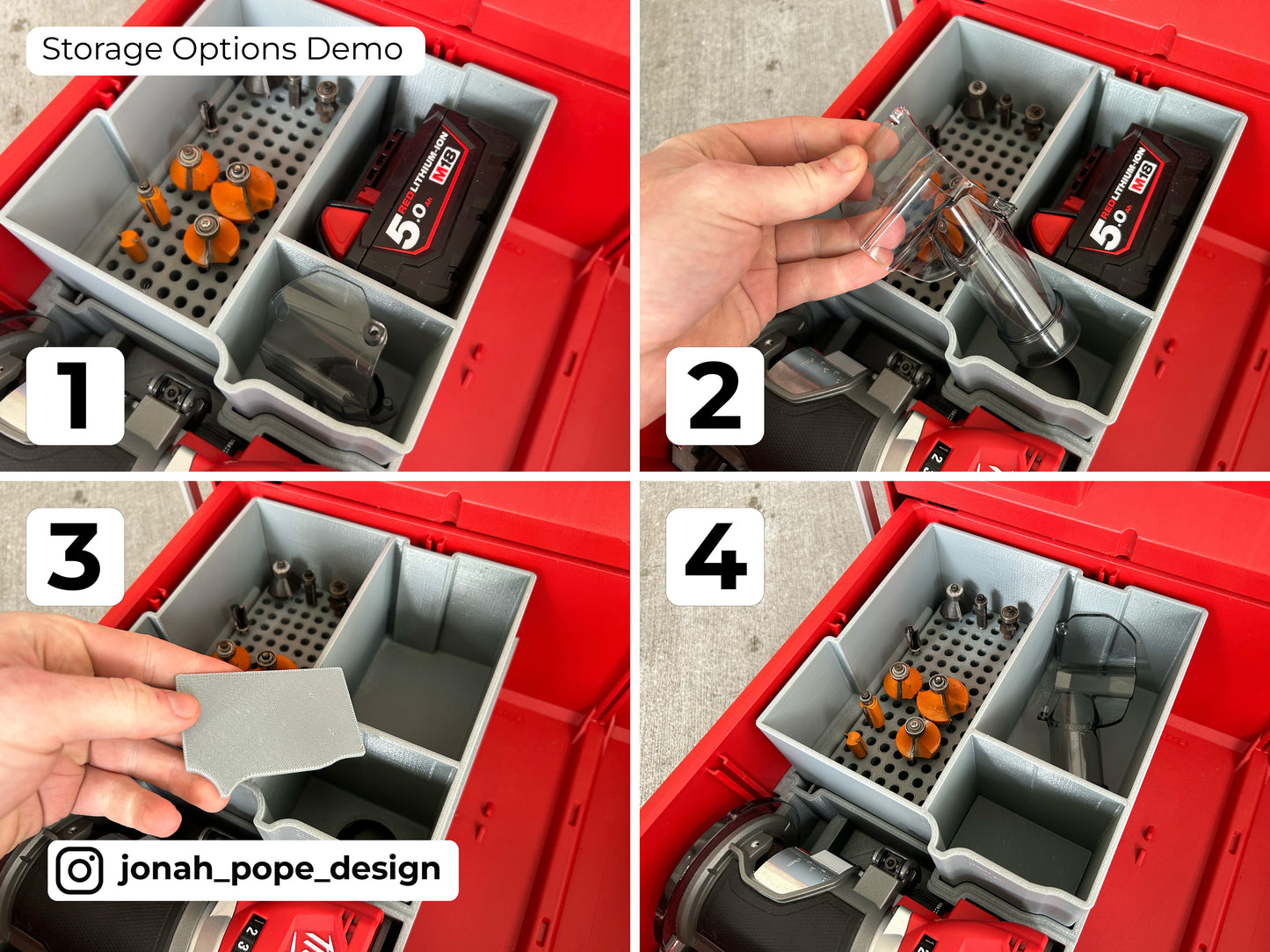 M18 Router Insert For 2/3 Draw By Jonah Pope Design