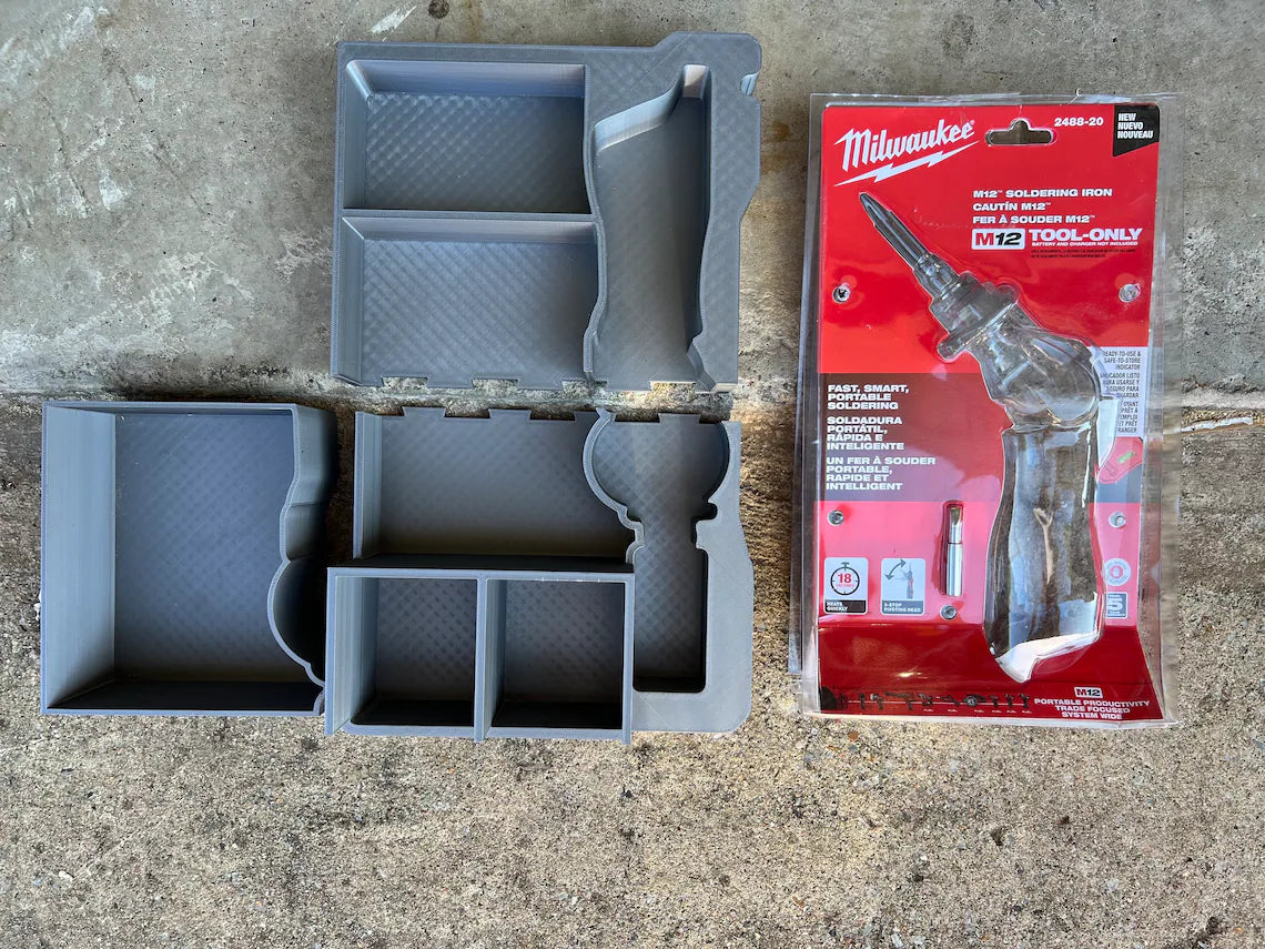 M12 Soldering Iron for Packout Organizer By Stackout3D