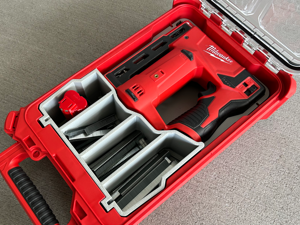 M12 Staple Gun Storage Insert for Milwaukee Packout Organiser By Jonah ...