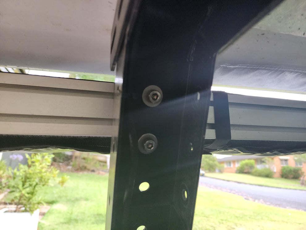 90 Degree Awning Side Mount Mod for Ozroo Style Tub Rack – Tradie Mods