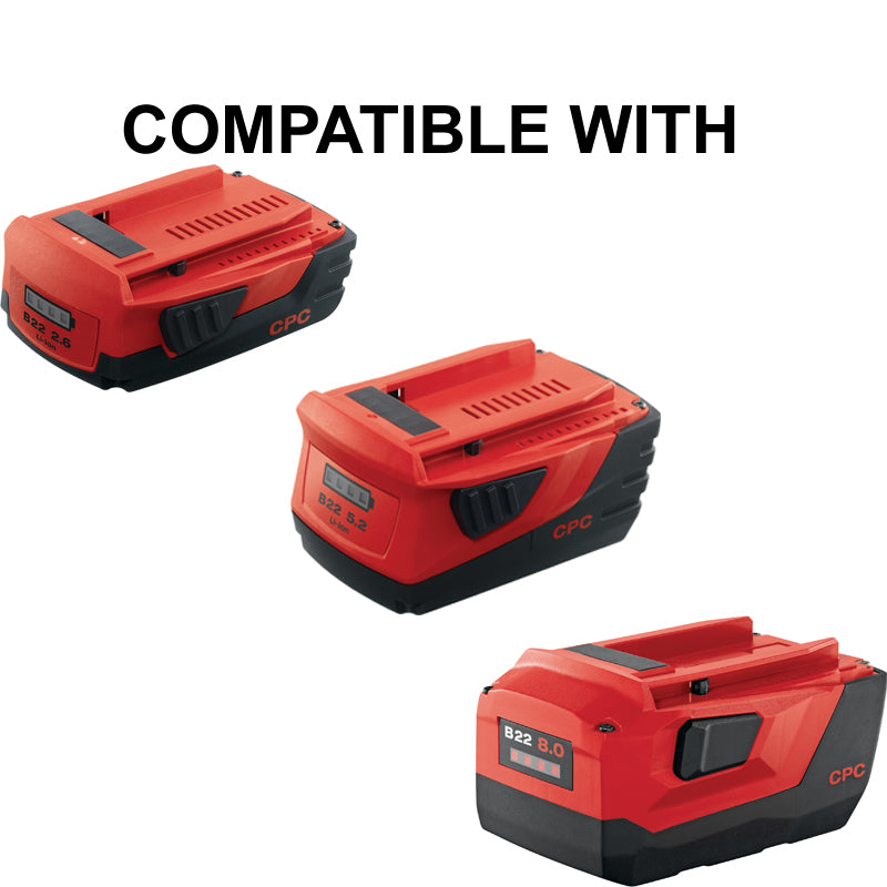 Hilti B22 22v Battery Mount – Tradie Mods